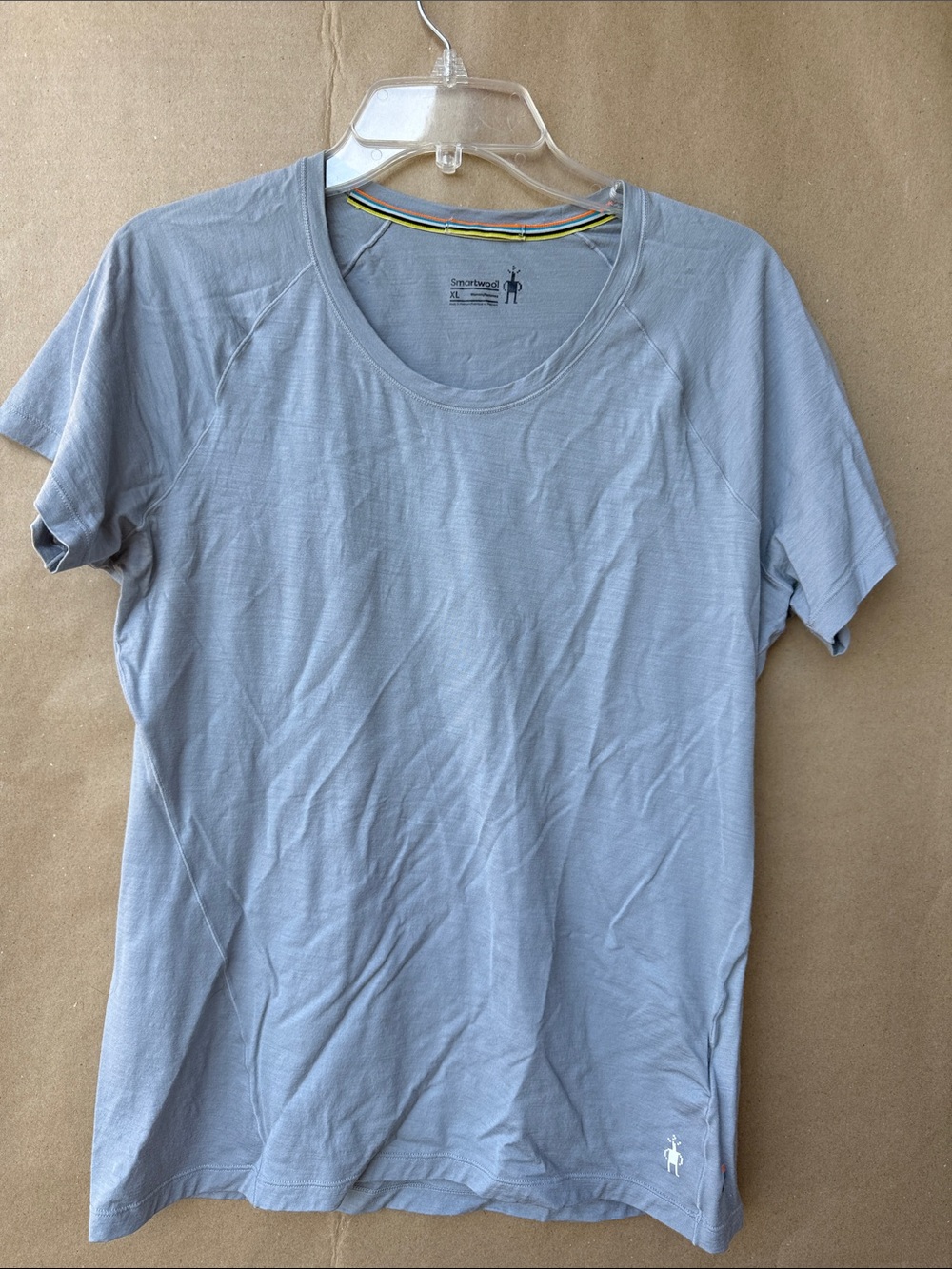 Smartwool Women’s Active Merino Wool Blend Short Sleeve Tee - Light Grey / XL